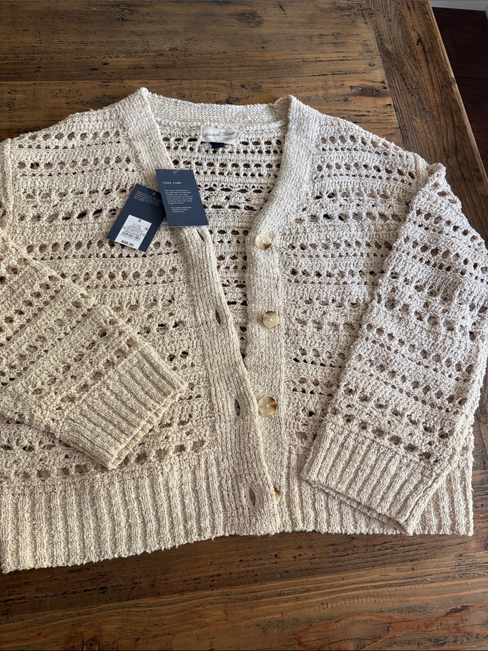 Universal Threads  /Open-Knit Button Cardigan - Picture 2 of 9